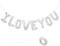 16 Inch I Love You Balloons Silver, I Love You Banner Letters (Black I Love You) 16 Inch